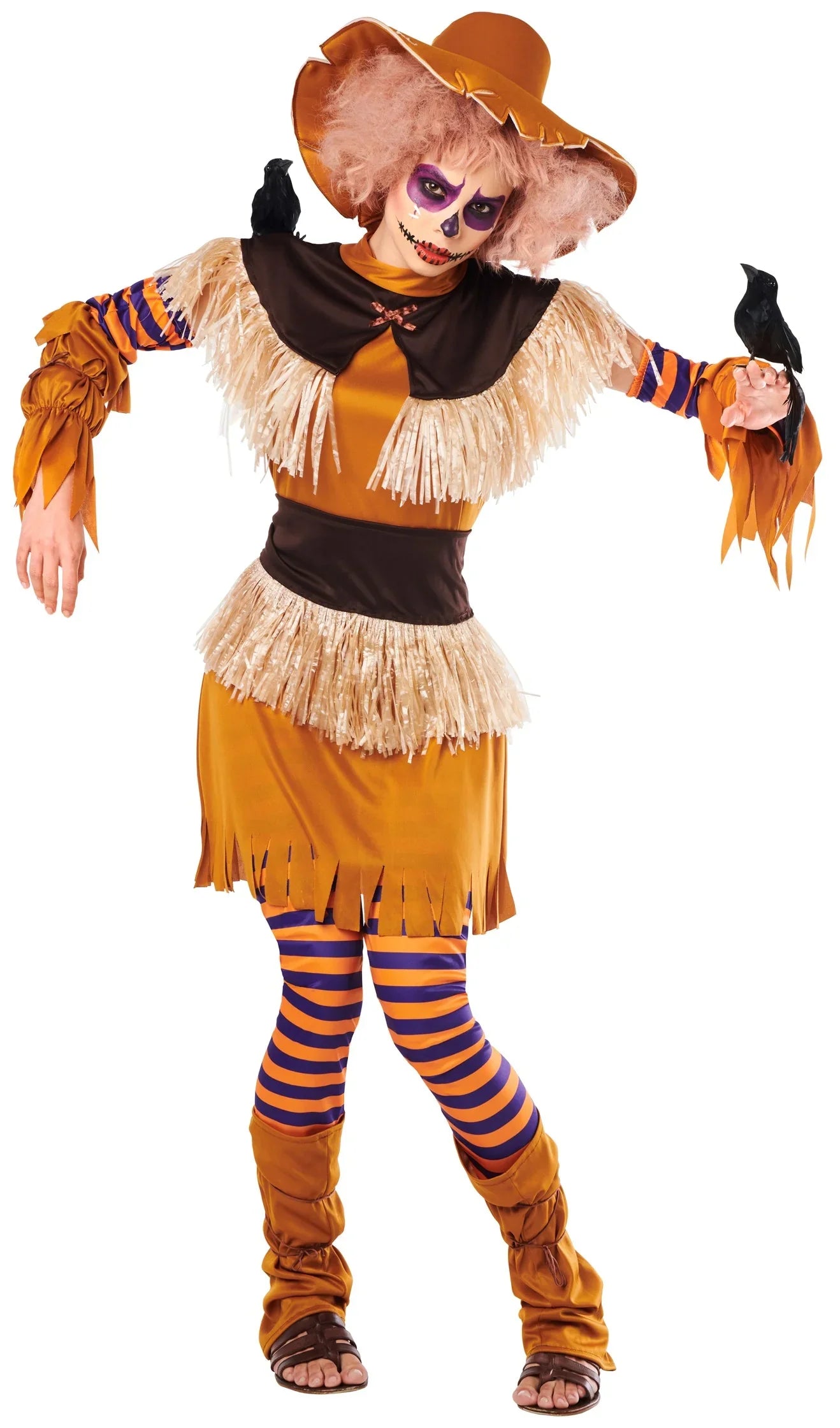 Disfraces en Pareja de Espantapájaros con Sombrero Espantapájaros Disfraces Simon