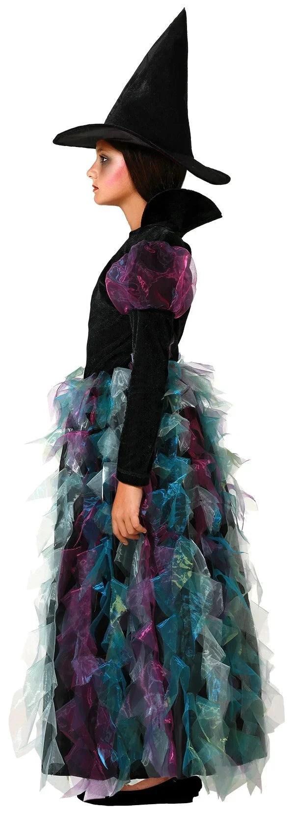 Disfraz de Bruja Verde y Morado para Niña Brujas Atosa