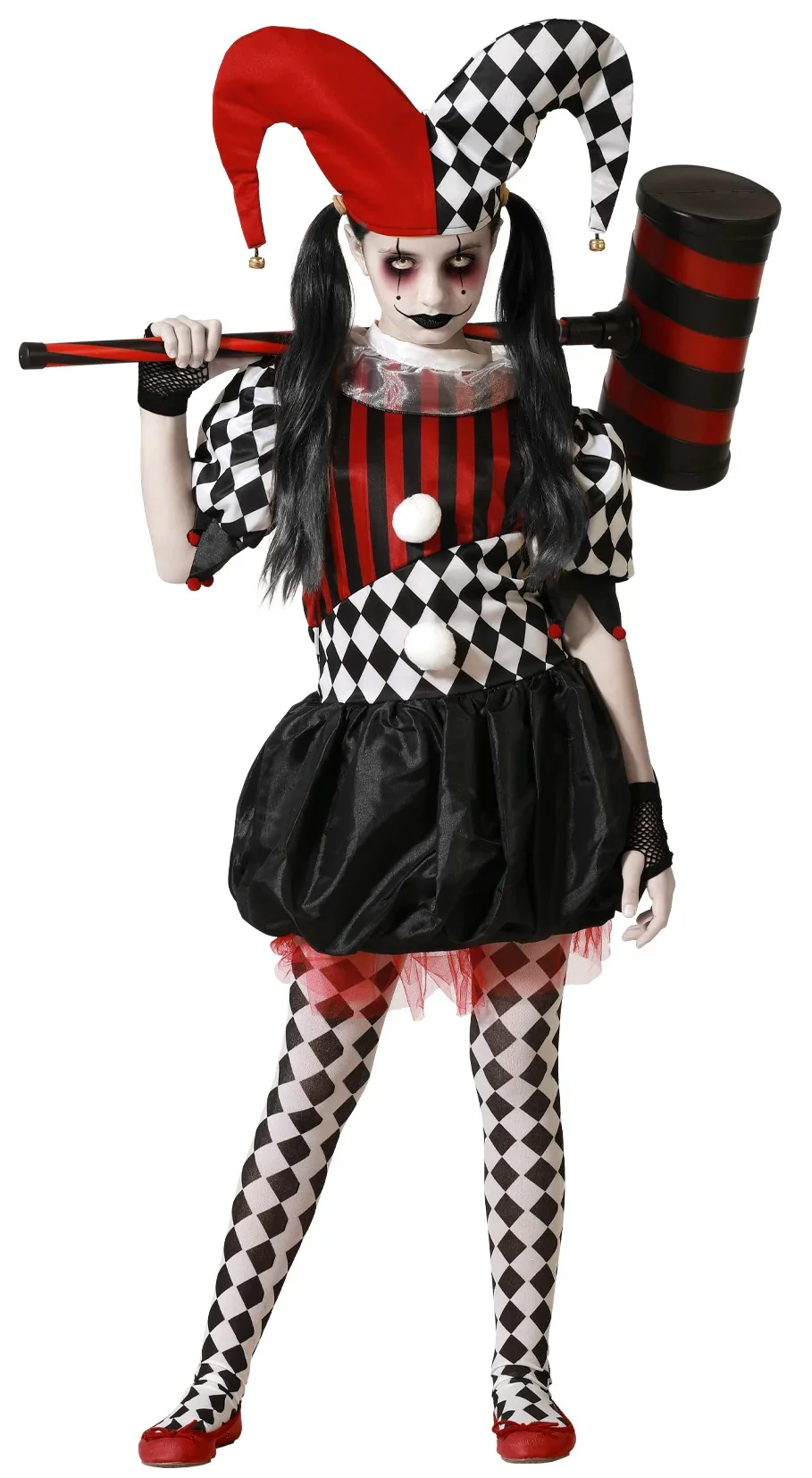 Déguisements pour un groupe d'arlequins diaboliques