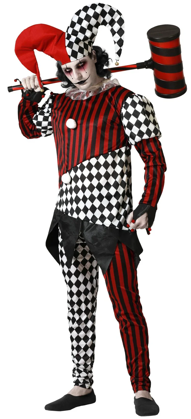 Déguisements pour un groupe d'arlequins diaboliques