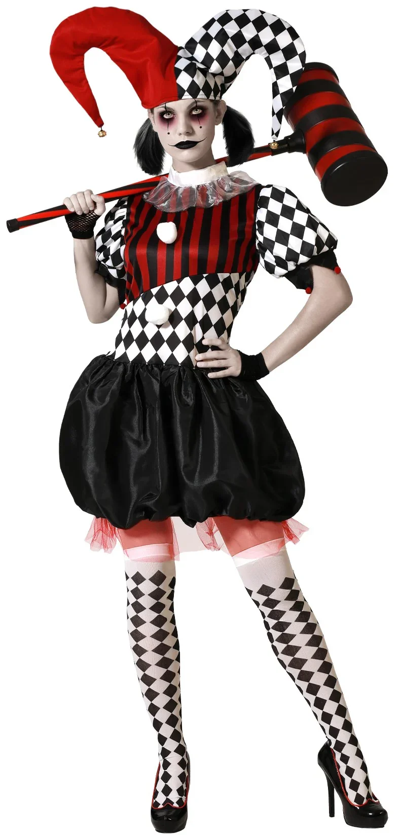 Déguisements pour un groupe d'arlequins diaboliques