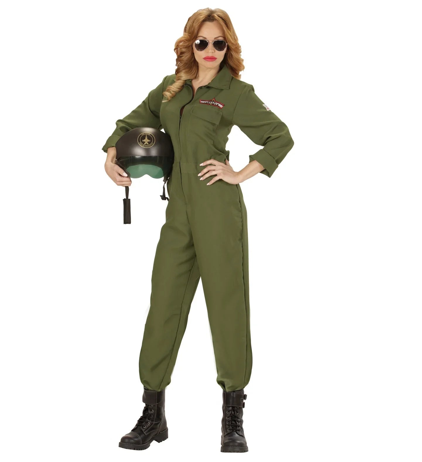 Disfraz de Piloto Aviación Mujer Militares y Soldados Widmann