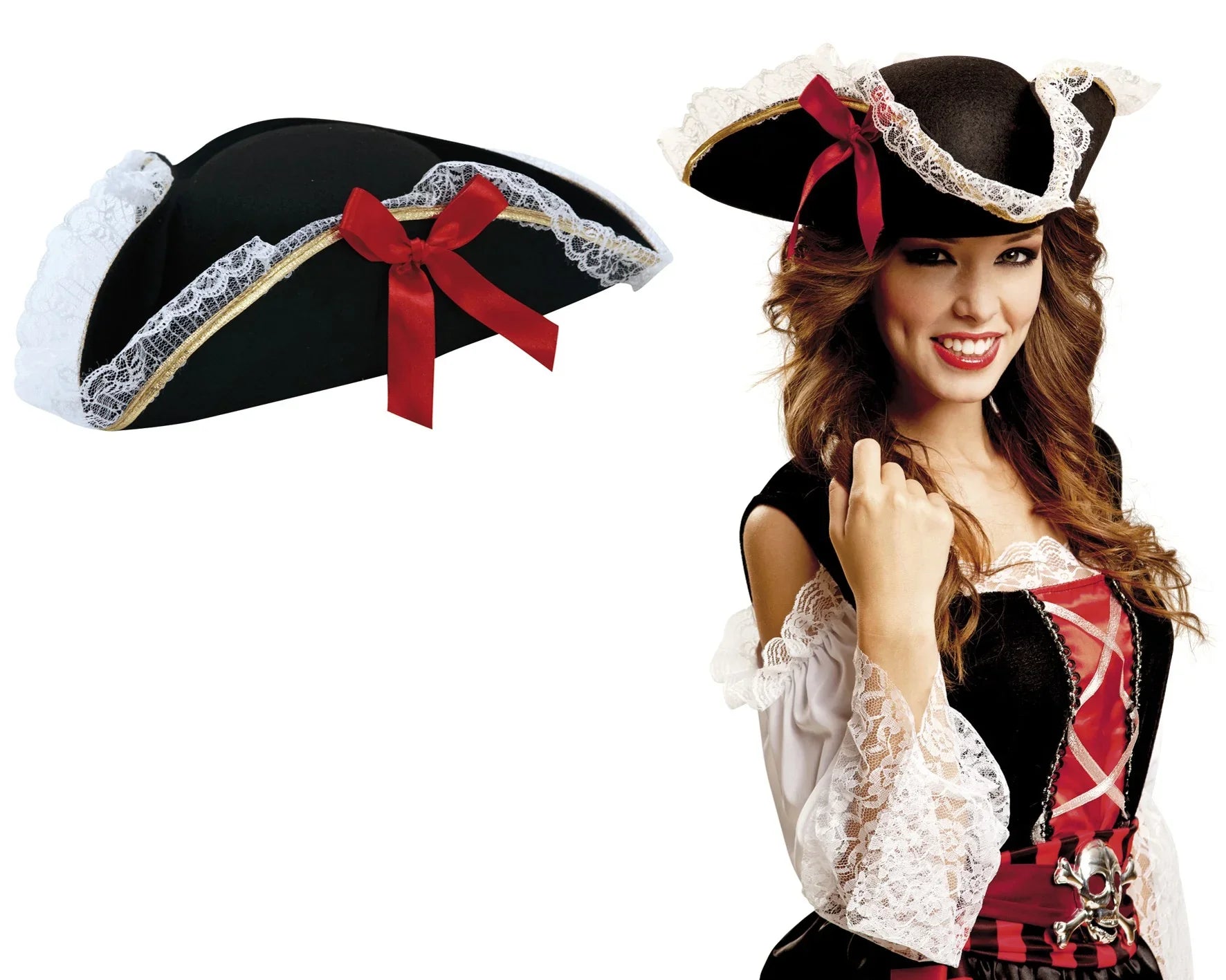 Sombrero Pirata para Mujer Sombreros y Gorros Viving