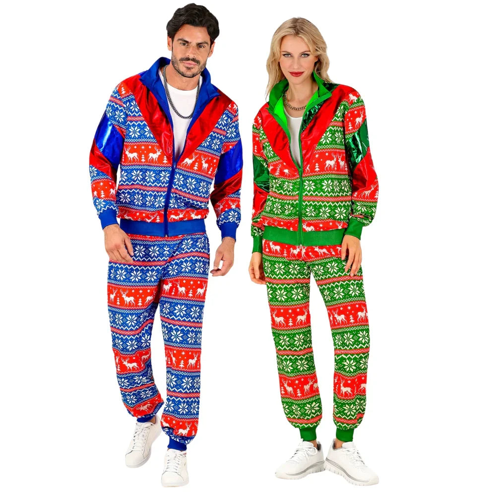 Disfraces en Pareja de Chándal con Estampado Navideño Navidad Disfraces Simon