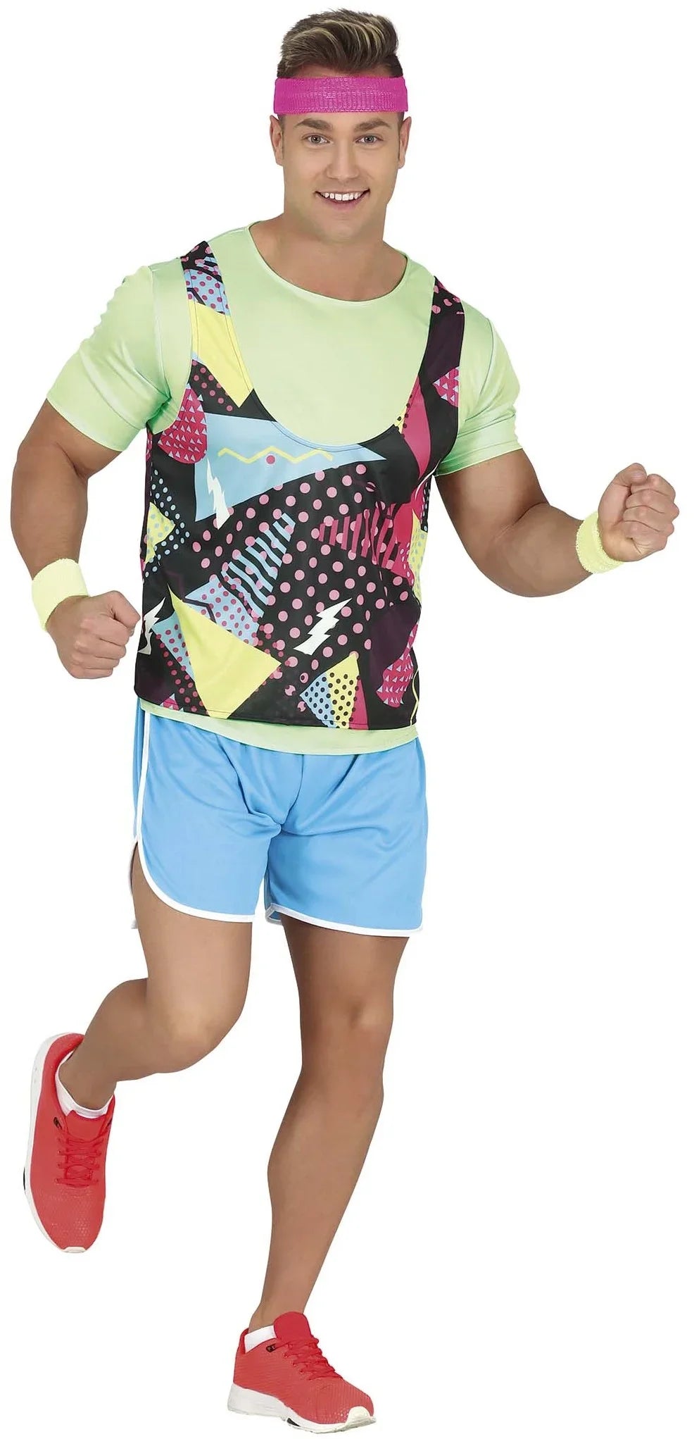 Disfraces en Pareja de Deportistas Años 80 Gimnastas de Aeróbic Años 80 Disfraces Simon