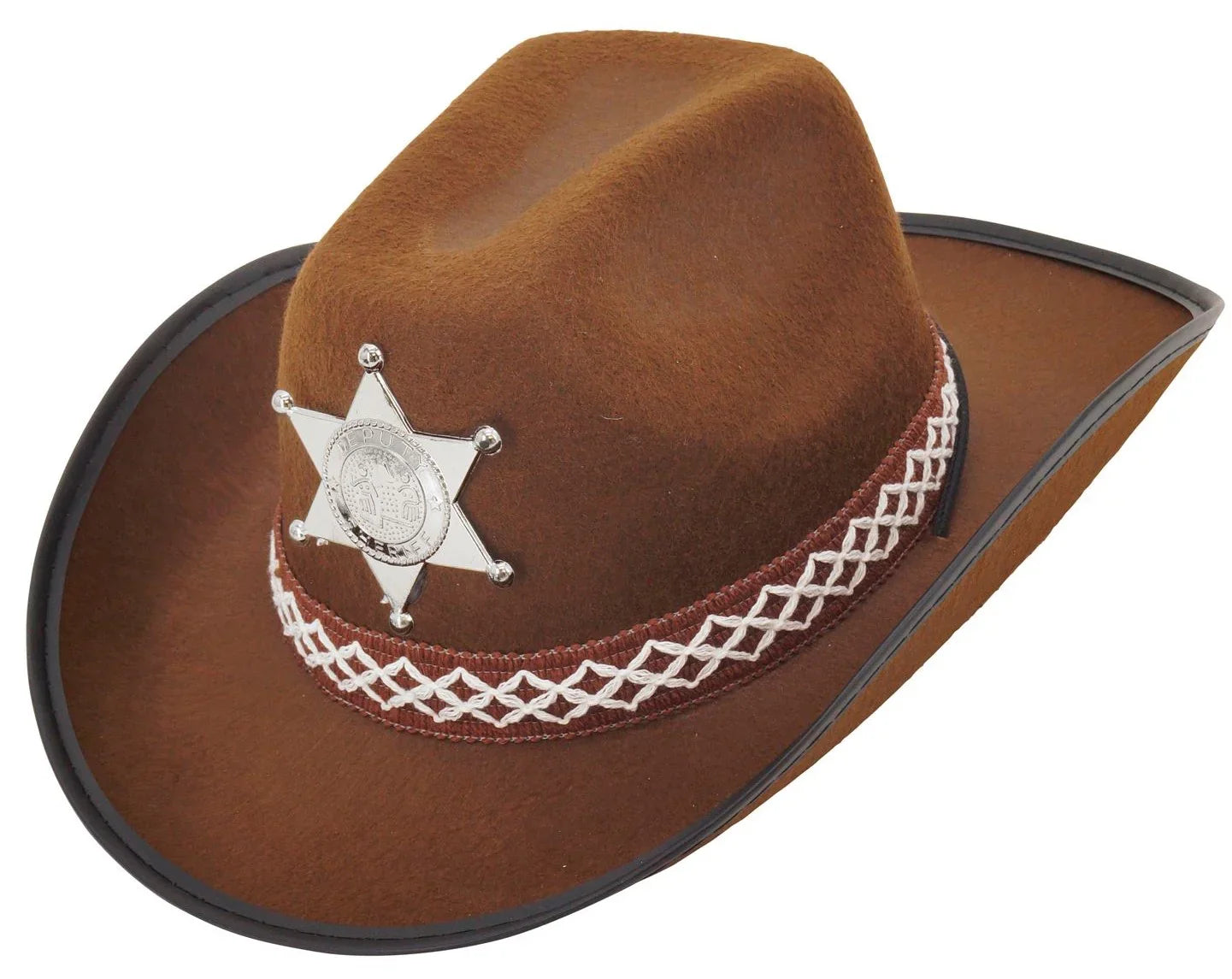 Sombrero de Sheriff Marrón Infantil Sombreros de Vaquero Widmann