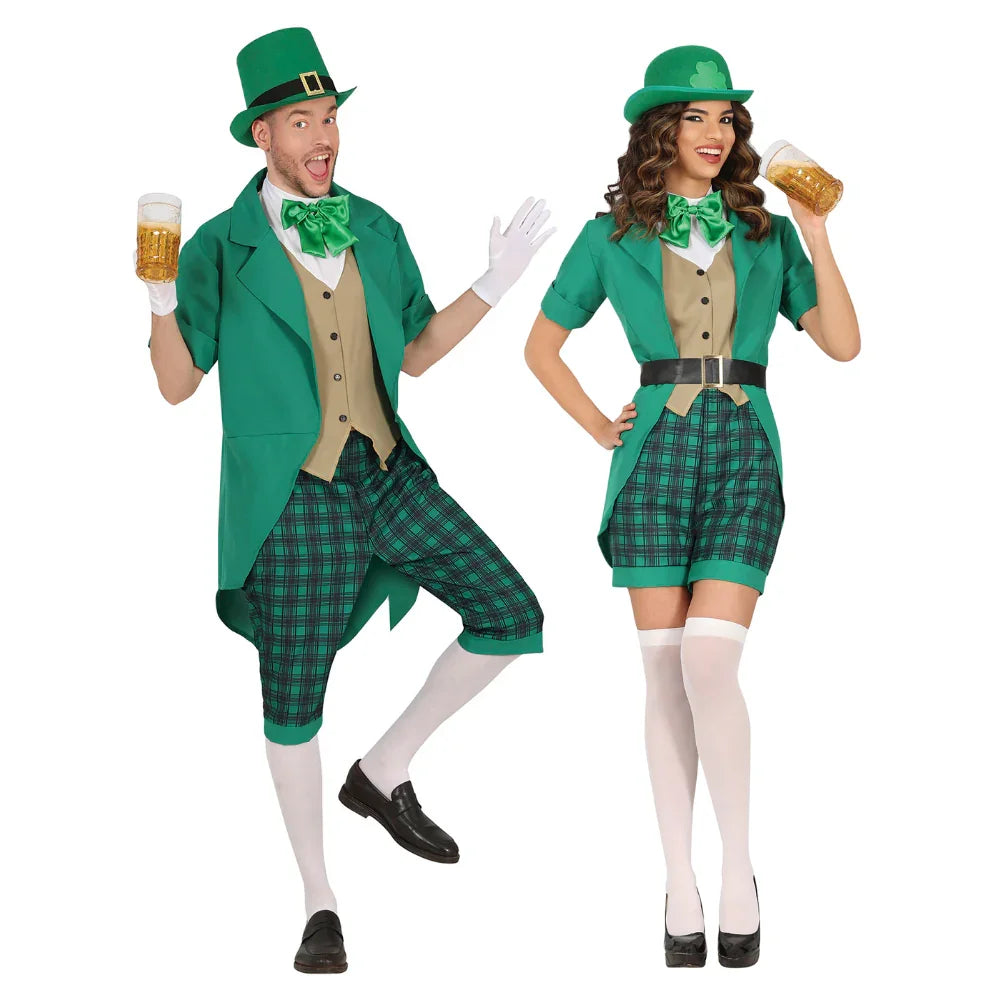 Disfraces en Pareja de Irlandeses Saint Patrick's Day San Patricio Disfraces Simon
