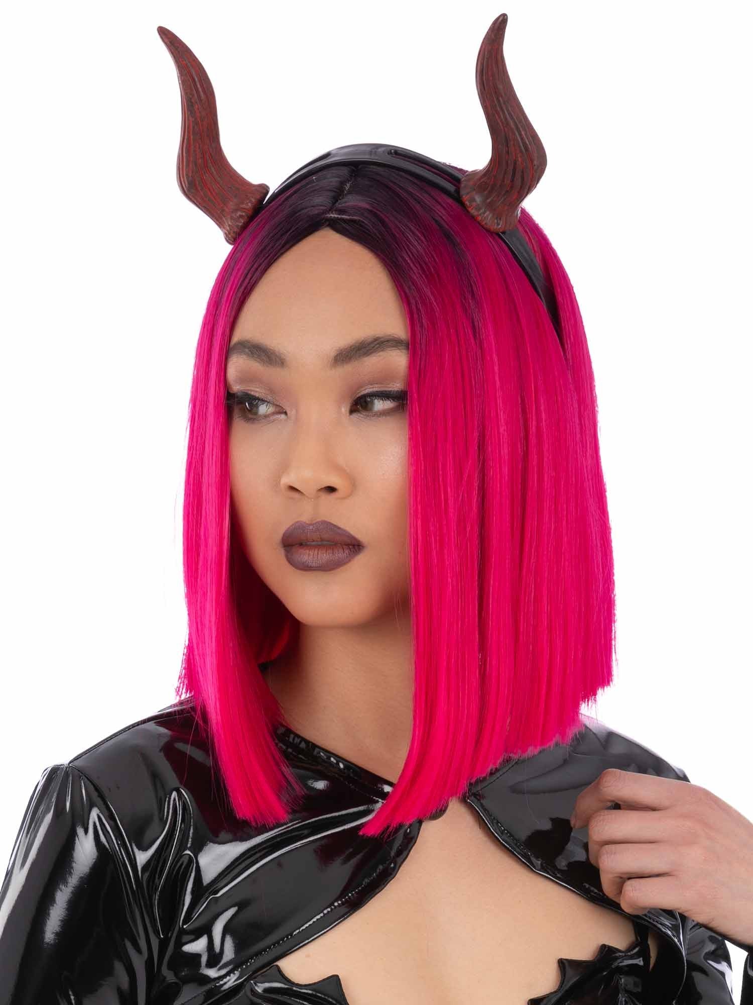 Diadema con Cuernos de Diablo Cuernos de Diablo y Demonio Smiffys