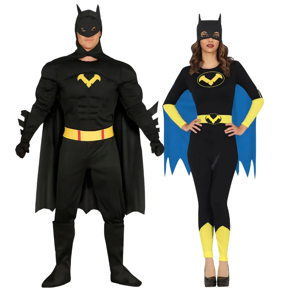 Disfraces en Pareja de Superhéroes Murciélago Batman Disfraces Simon