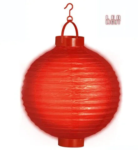 Farolillo con Luz LED Decoración Widmann Rojo