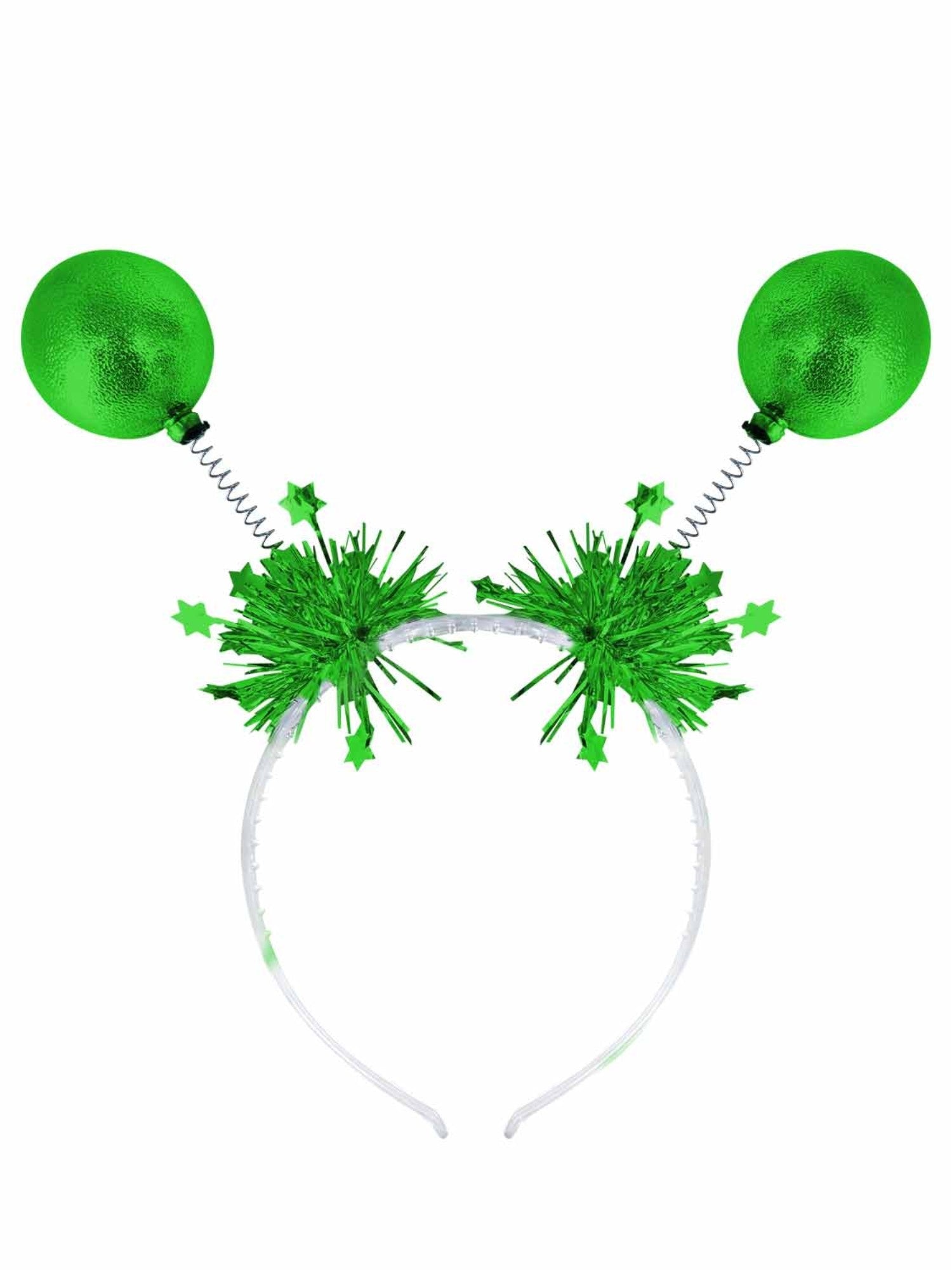 Diadema con Antenas de Bolas Verdes Accesorios para la Cabeza Smiffys