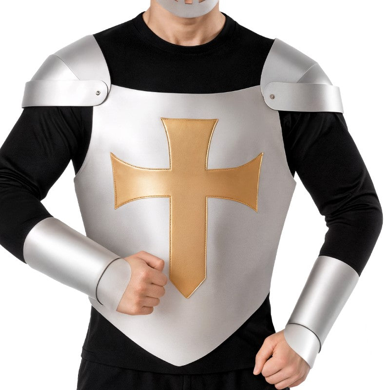 Armadura de Caballero Medieval Plateada