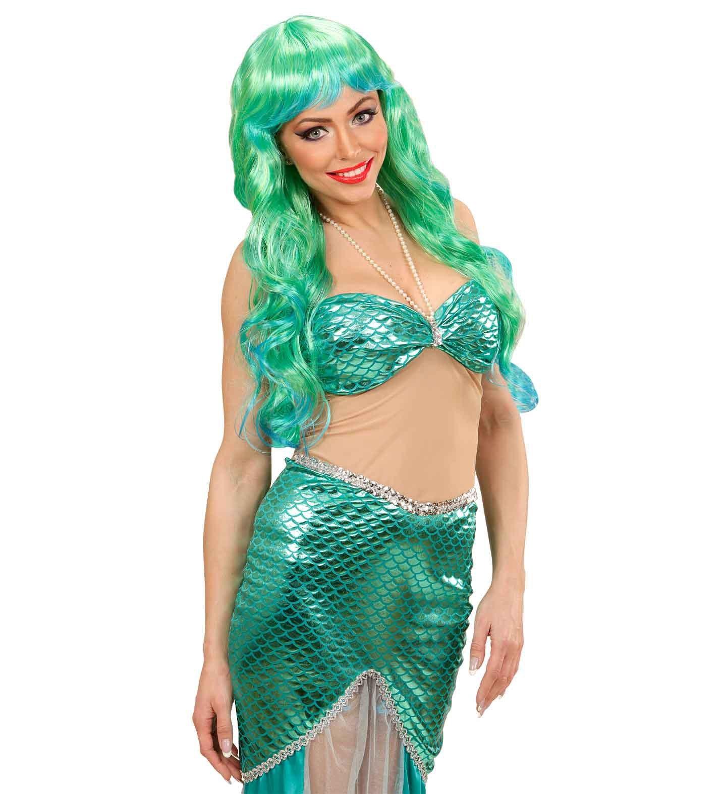 Peluca de Sirena Verde Pelucas Widmann