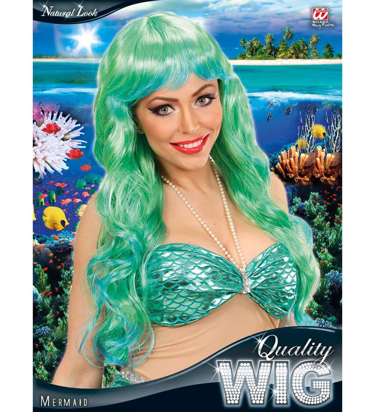 Peluca de Sirena Verde Pelucas Widmann