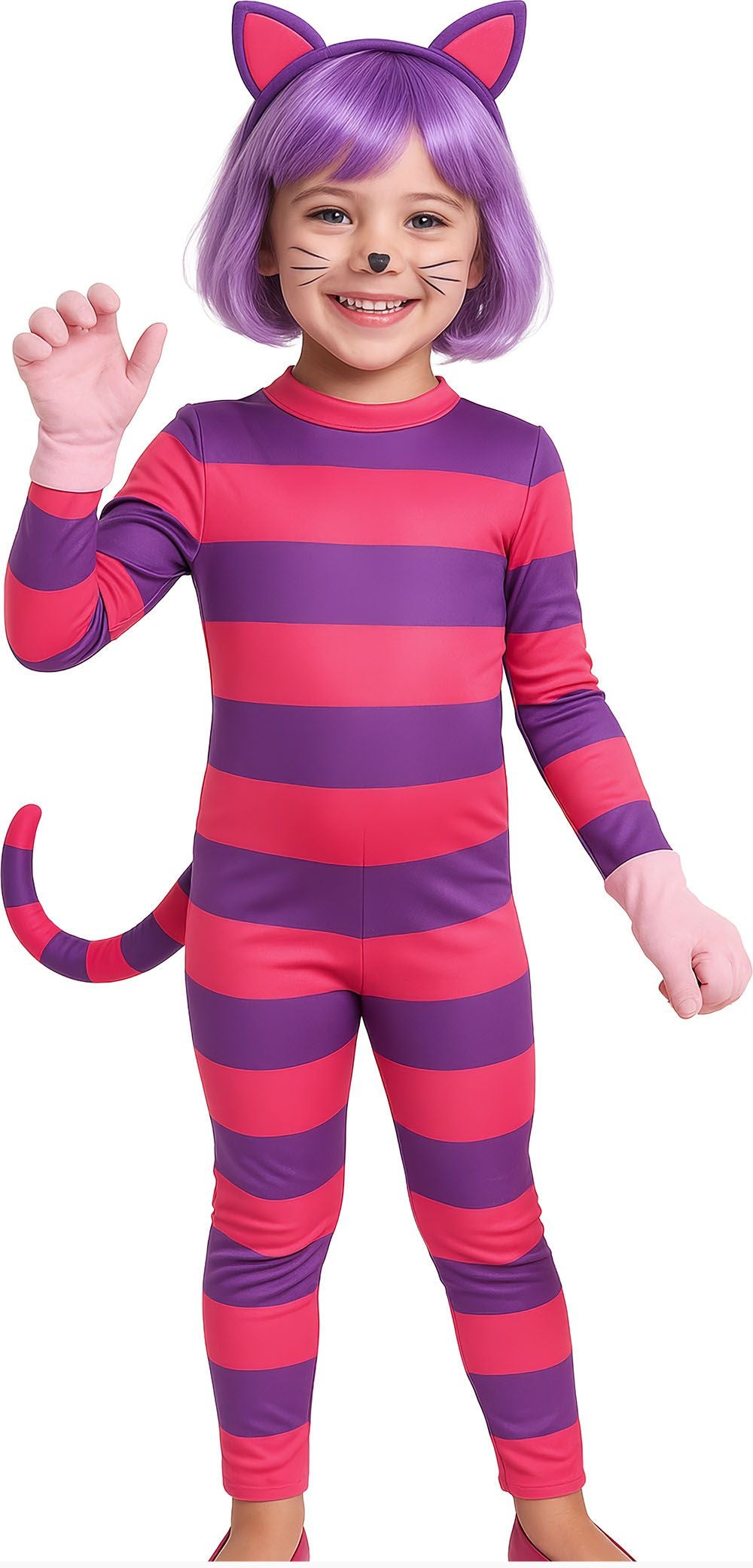 Déguisement Chat Cheshire pour Fille