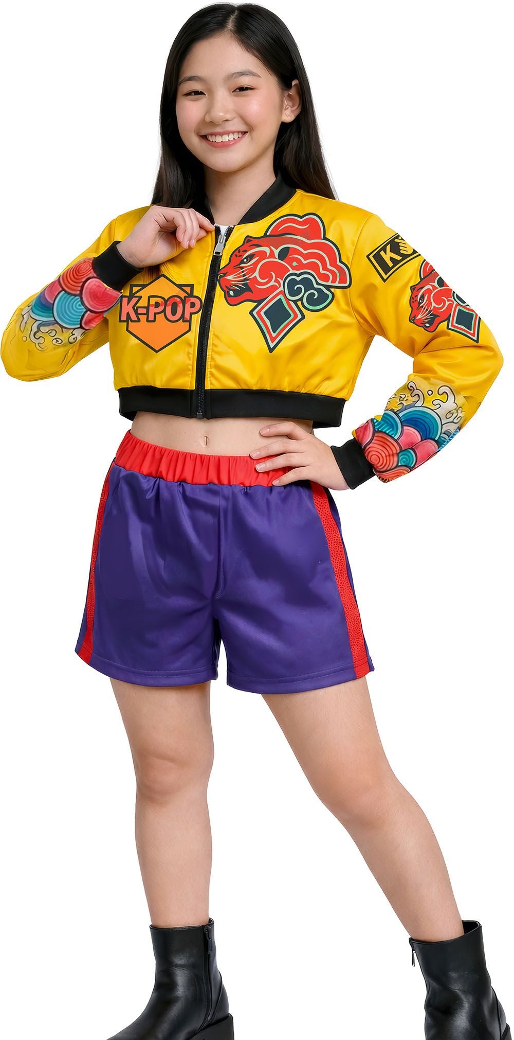 Déguisement de Rumi Basic Bomber K-pop Infantil