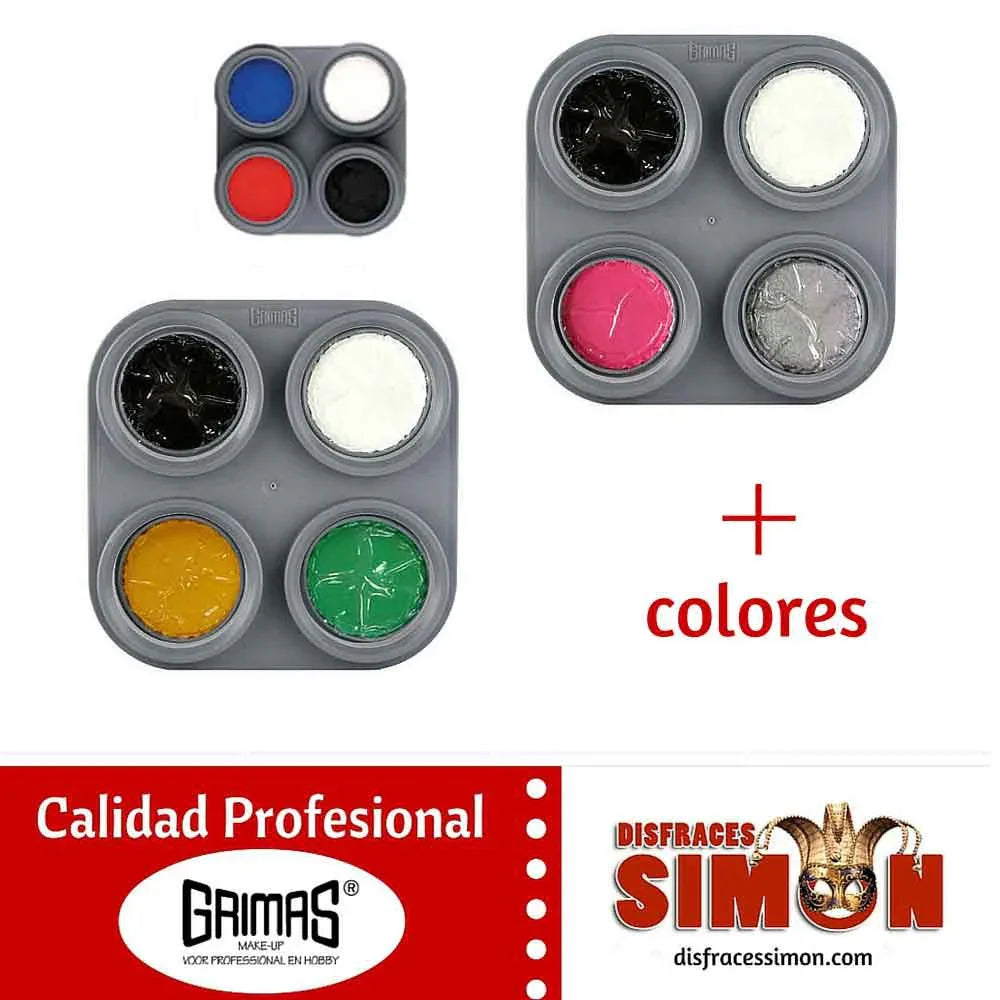 Paletas de Maquillaje al Agua Grimas Maquillajes y Pinturas Grimas Rosa y Gris