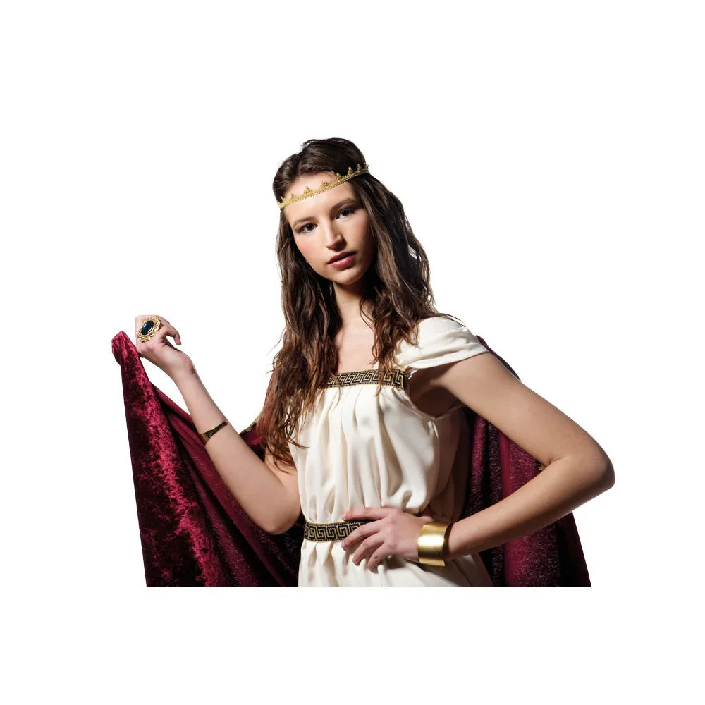 Disfraz de Romana Largo Capa Roja Romanos y Griegos Limit Sport