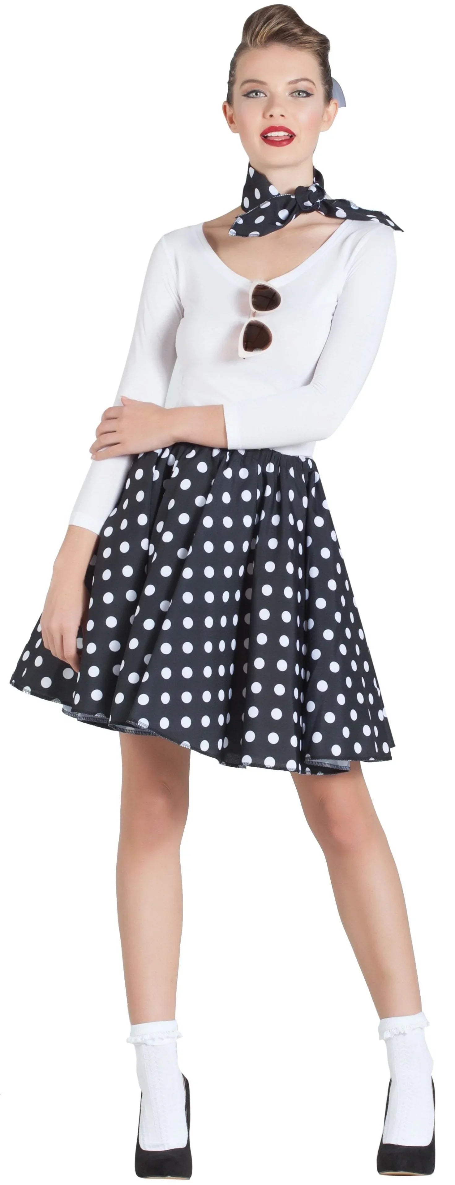 Disfraces para Grupo de Chica Años 50 con Lunares Grease - Años 40 y 50 Disfraces Simon
