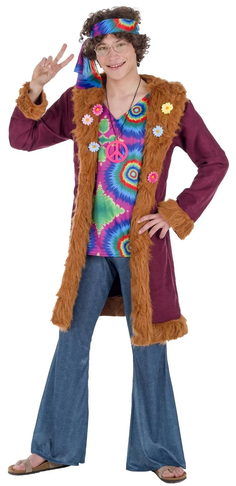 Disfraces en Pareja de Hippie con Abrigo Hippies Disfraces Simon