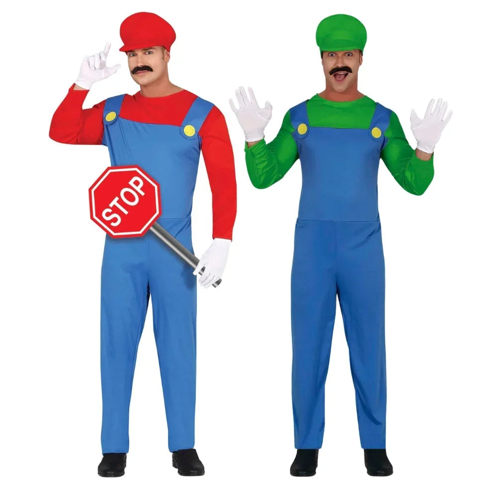 Disfraces en Pareja de Super Mario y Luigi Super Mario Bros y Luigi Disfraces Simon