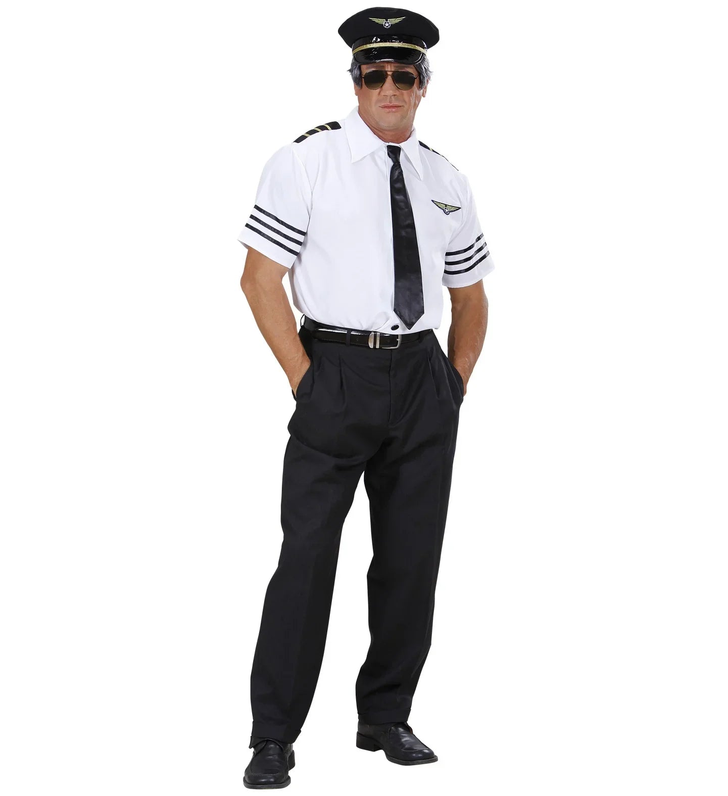 Kit de Disfraz de Piloto de Aviación para Adulto Pilotos y Aviadores Widmann