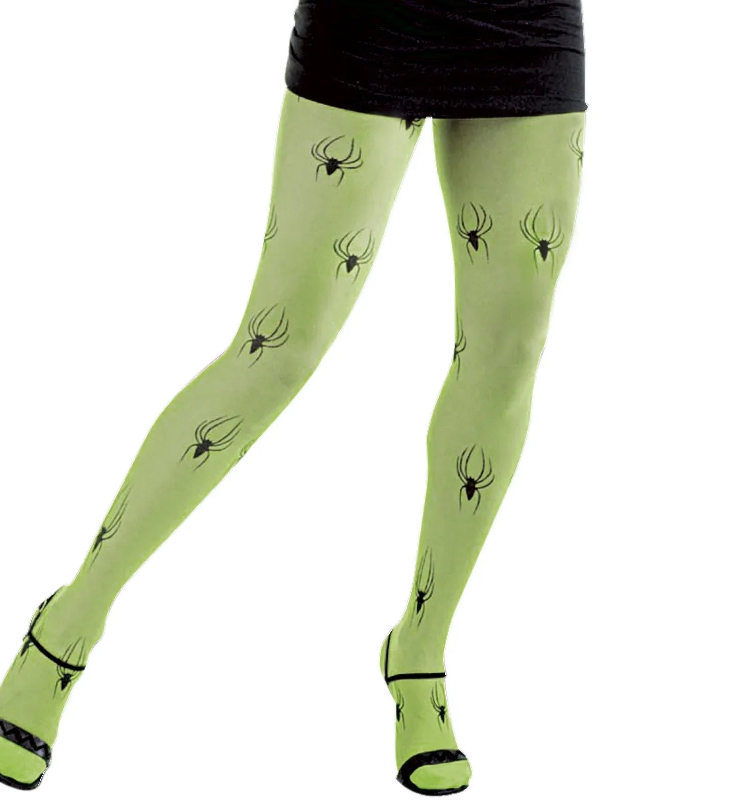Pantys Fluorescentes con Arañas Medias y Pantys Widmann