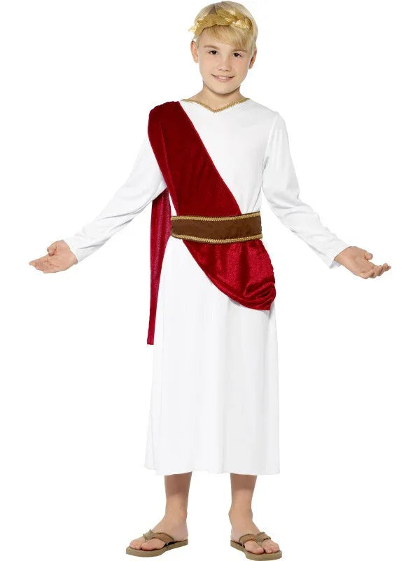 Disfraz de Romano con Toga Roja para Niño INFANTILES Smiffys