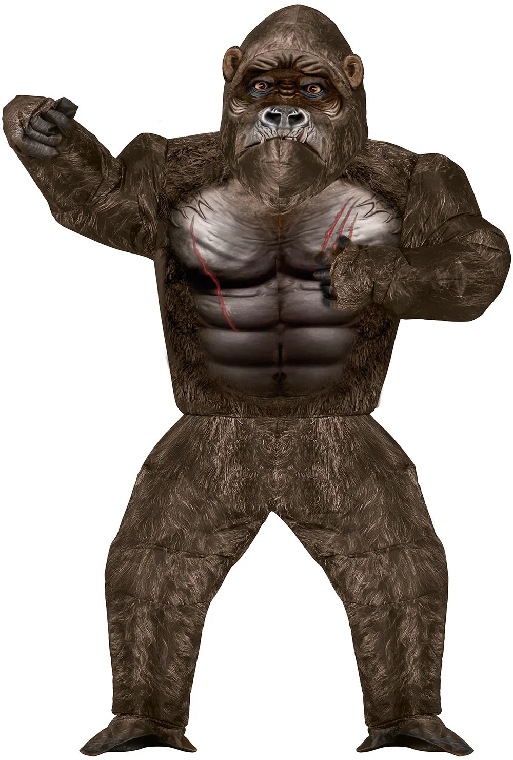 Disfraz de King Kong Furioso Hinchable para Hombre Mono y Gorila Guirca