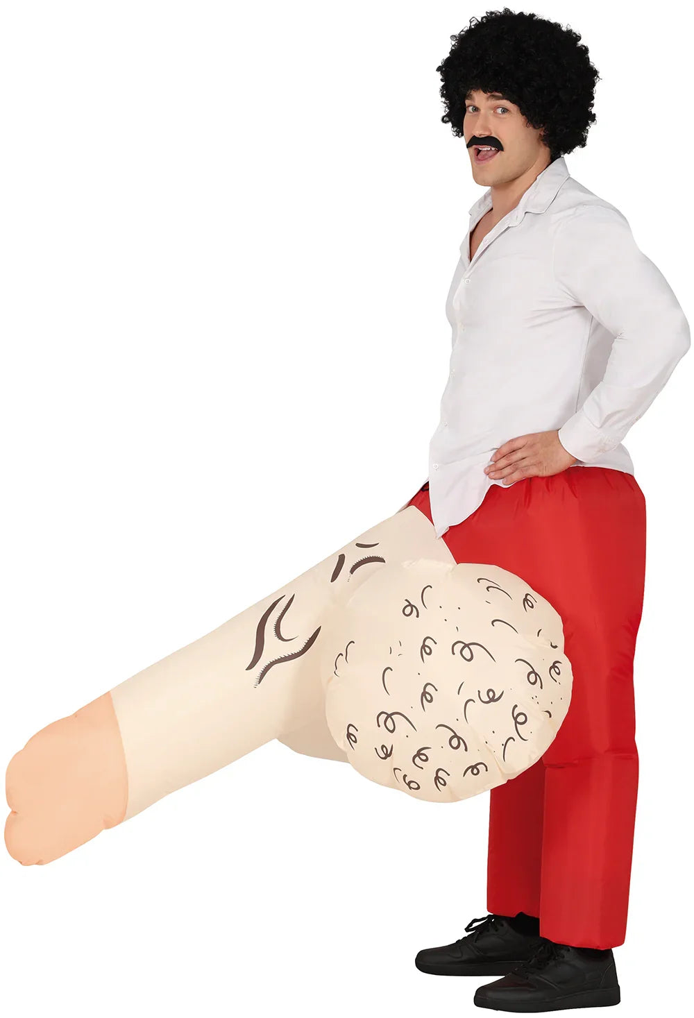 Disfraz de Pervertido con Pene Hinchable para Hombre Despedidas Guirca
