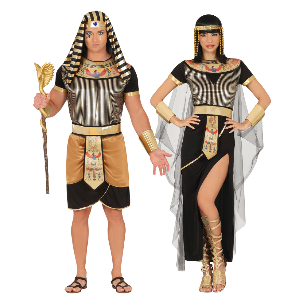 Déguisements de couples égyptiens élégants