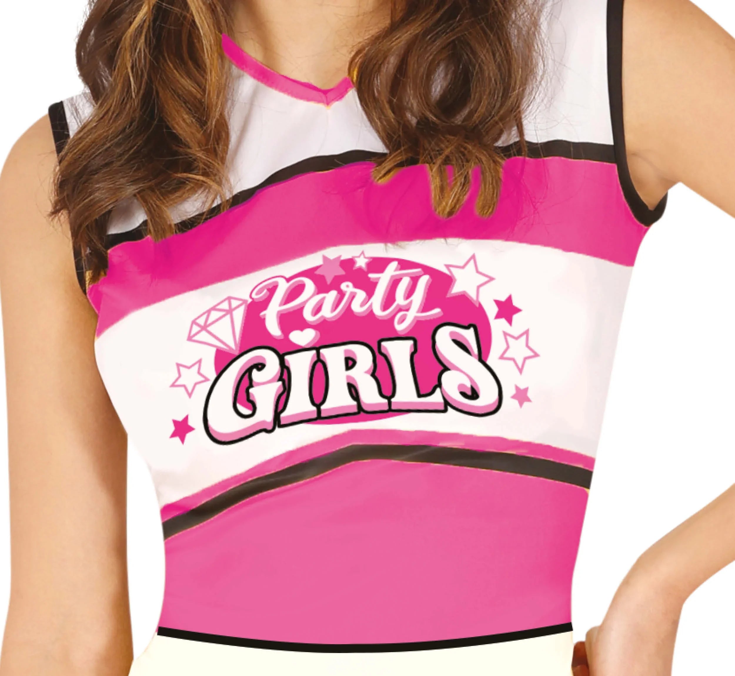 Disfraz de Animadora Cheerleader Rosa para Mujer Animadoras Guirca