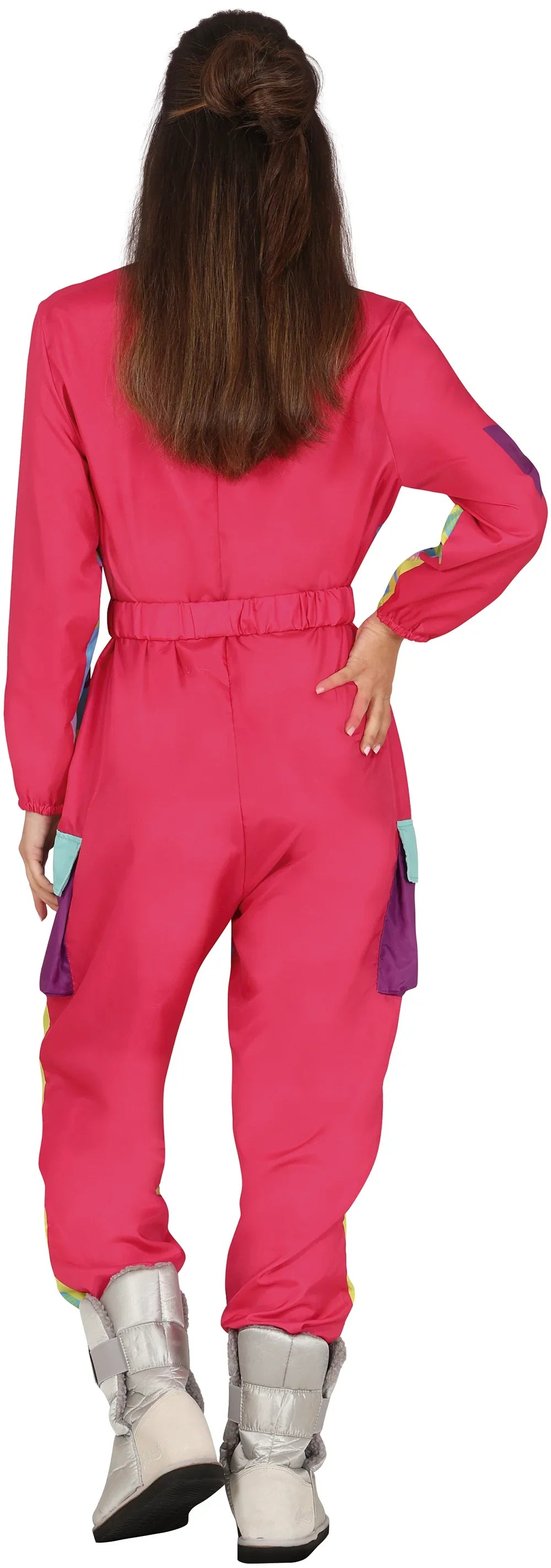 Disfraz de Esquiadora Años 80 Rosa para Mujer Deportes y Animadoras Guirca