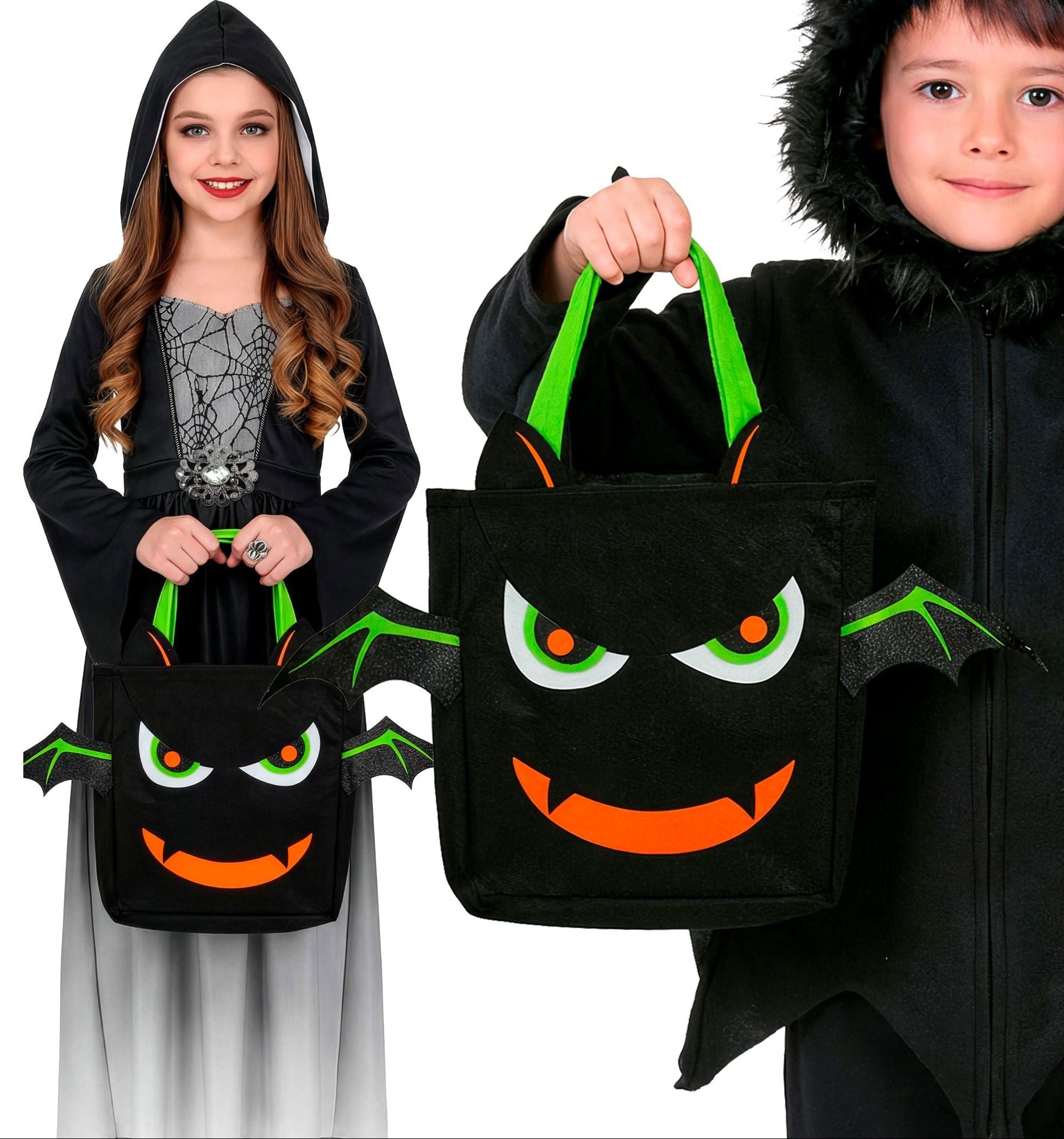 Sac Halloween "Trick or Treat" de Murciélago Infantil