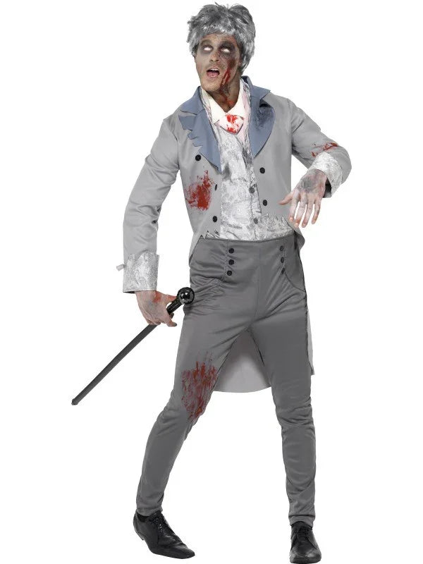 Disfraz de Zombie Elegante para hombre Halloween Smiffys