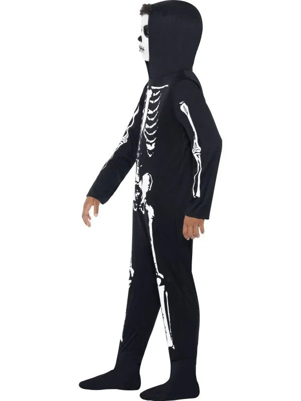 Disfraz de Esqueleto con Capucha para Niño Halloween Infantiles Smiffys