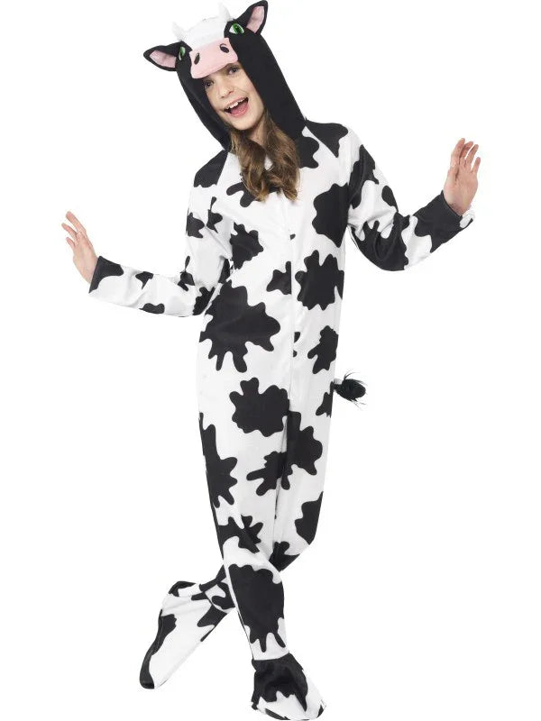 Disfraz de Vaca Unisex para Niños Animales Infantiles Smiffys