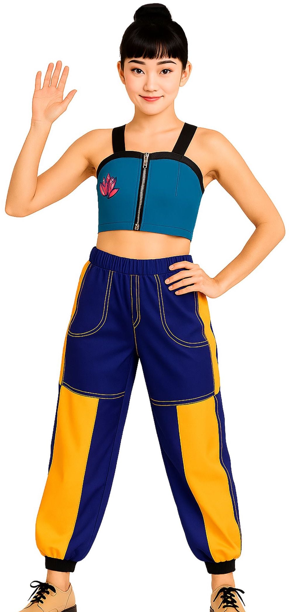 Déguisement de pantalon K-Pop Zoey pour adultes