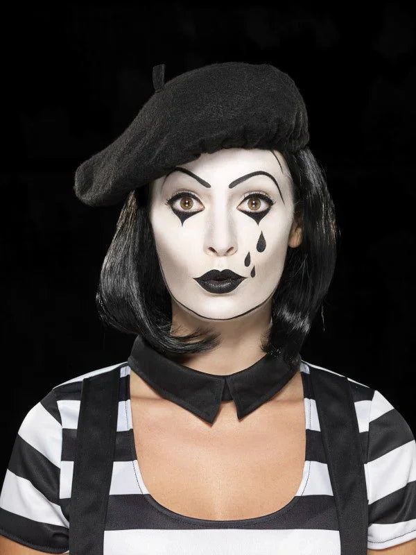 Disfraz Mimo Mujer con Maquillaje Payasos, Bufones y Arlequines Smiffys