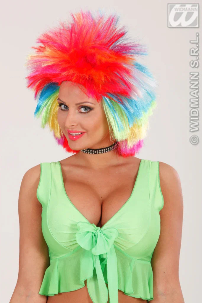 Peluca Multicolor Punk Rock COMPLEMENTOS Widmann