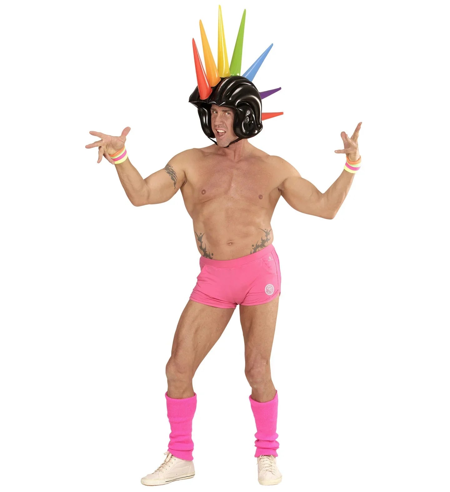 Casco Hinchable con cresta de colores Cascos Widmann