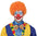 Perruques de clown avec boucles colorées