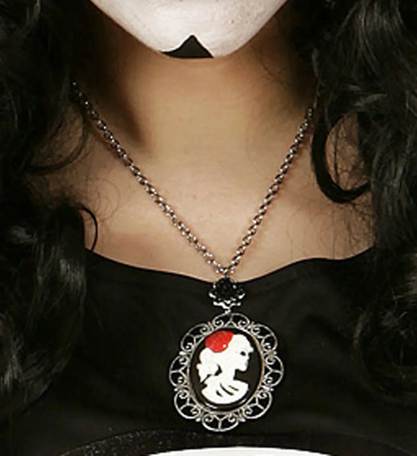 Collar con Camafeo de Esqueleto Joyas y Bisutería Widmann