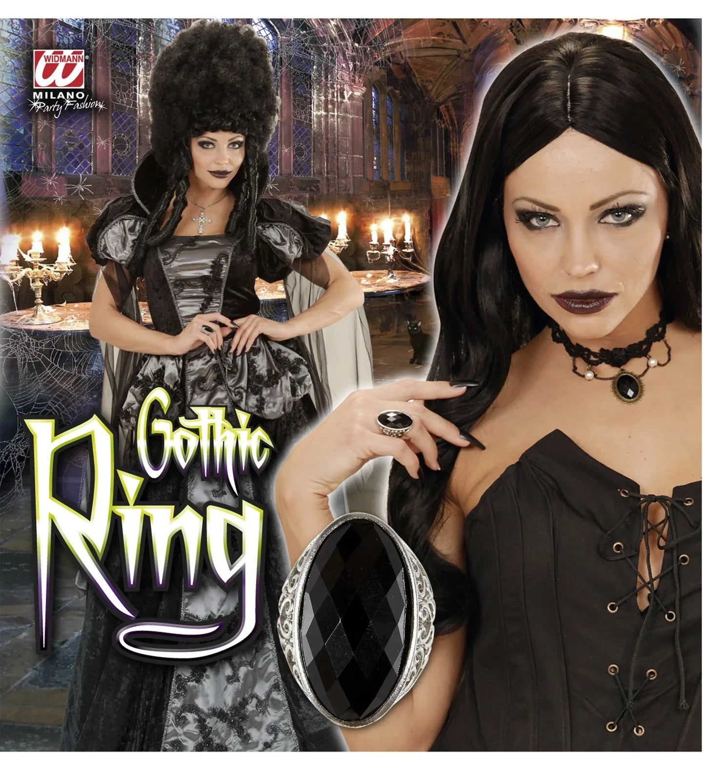 Anillo con Gema Negra Joyas y Bisutería Widmann