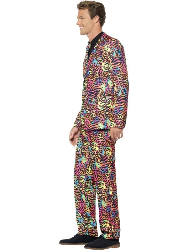 Traje Neón Salvaje Años 80 para Hombre Trajes Originales Smiffys