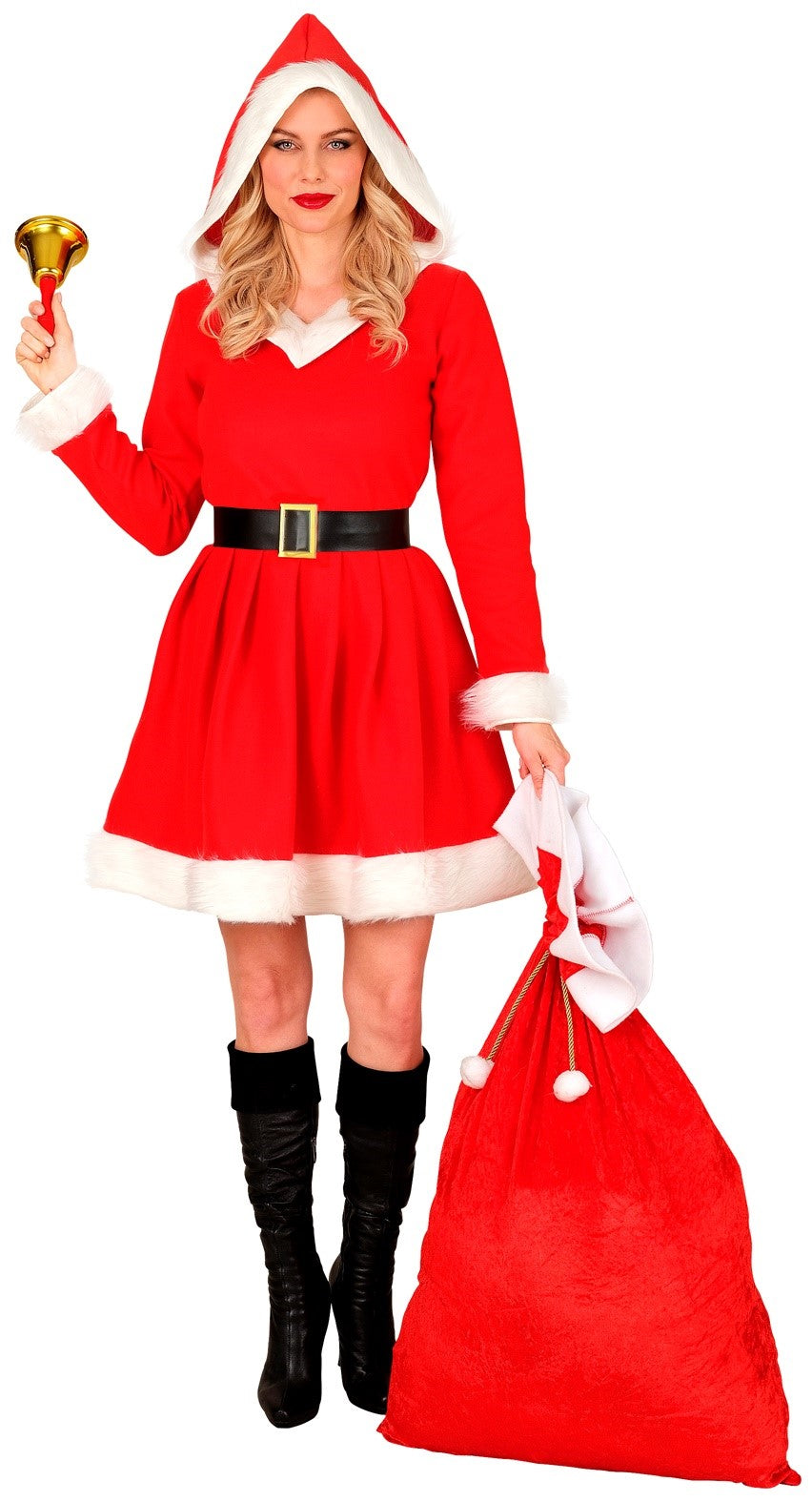 Disfraz de Mamá Noel con Vestido con Capucha para Mujer Mamá Noel Widmann