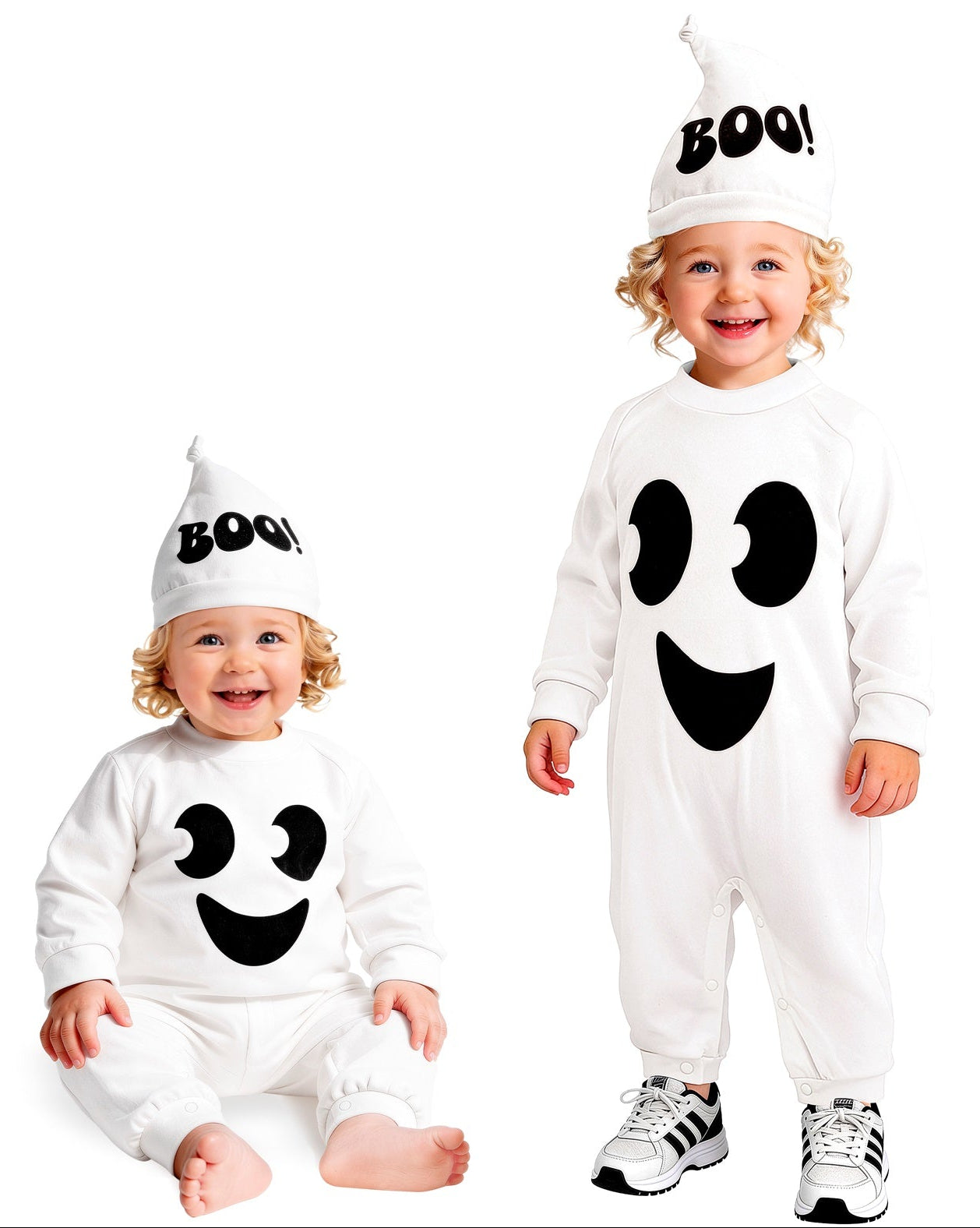Déguisement fantôme souriant pour bébé