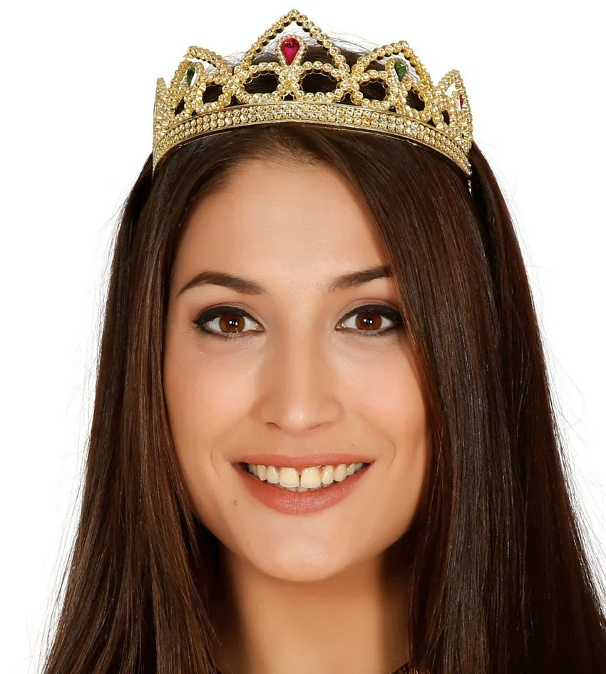 Tiara de Princesa Dorada Accesorios para la Cabeza Guirca