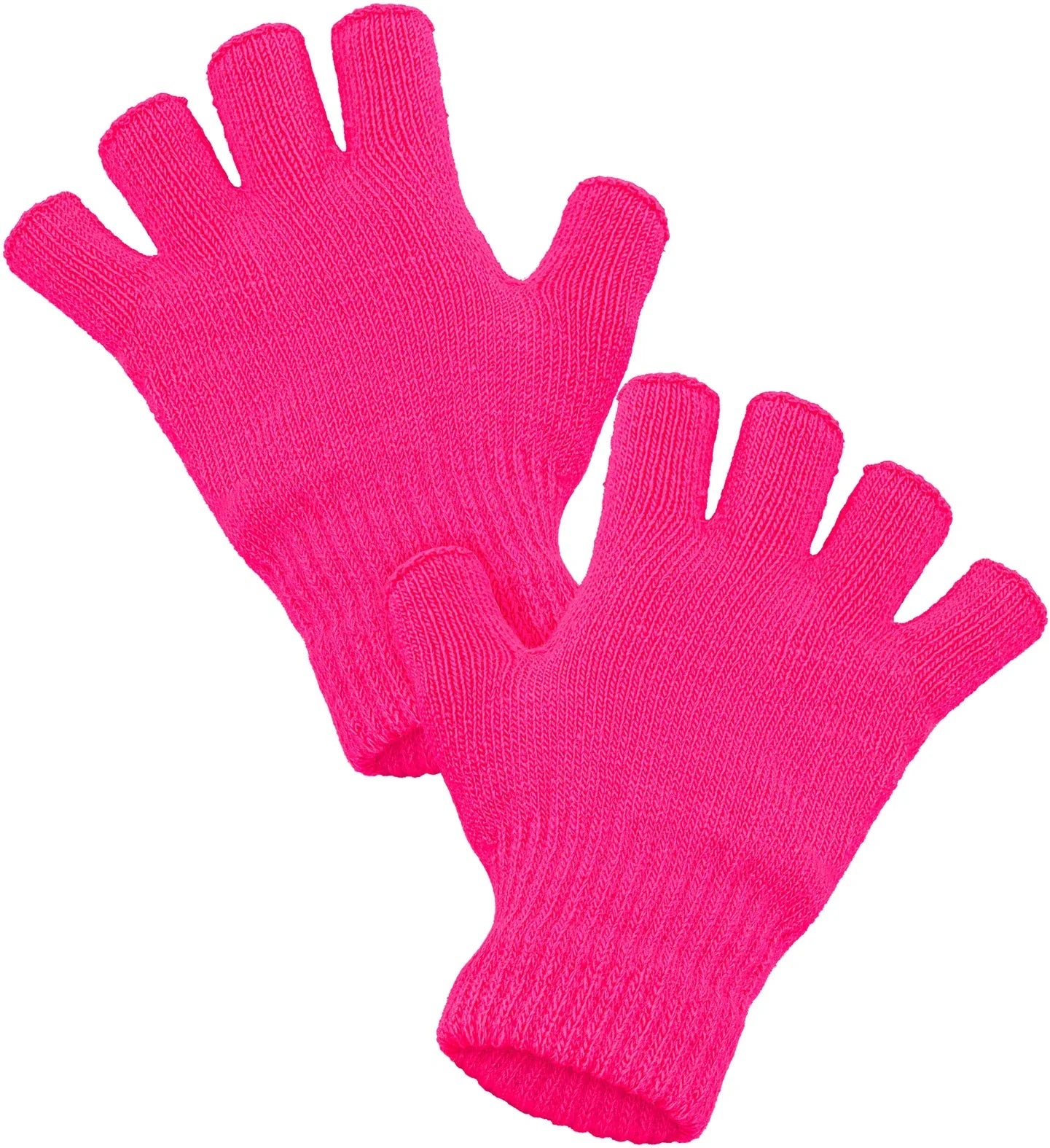 Guantes sin Dedos Abrigados Rosa Neón Guantes Widmann