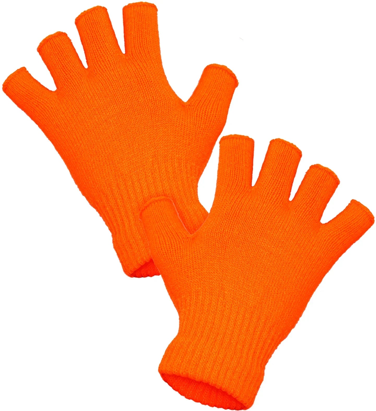 Guantes sin Dedos Abrigados Naranja Neón Guantes Widmann